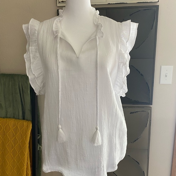 Nanette Lepore Gauze Top. Medium - Picture 1 of 5
